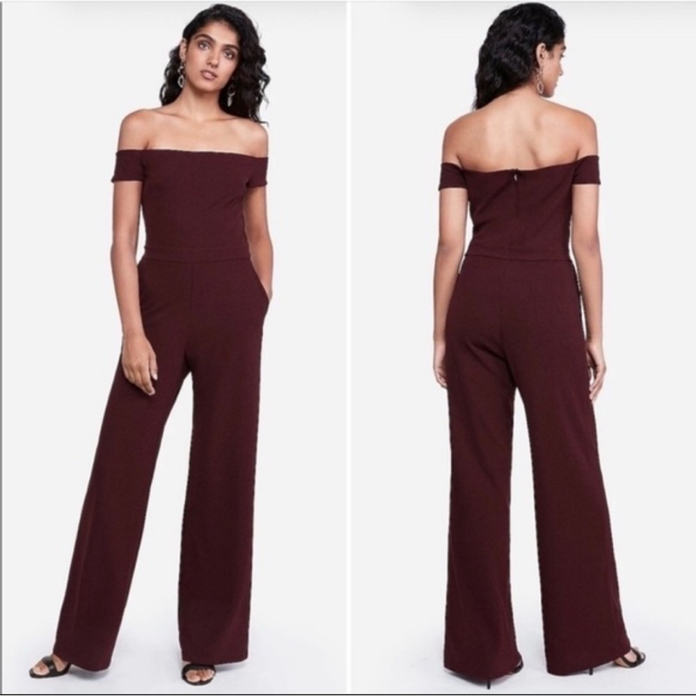 *NWT* Black Off the shoulder Express Jumpsuit